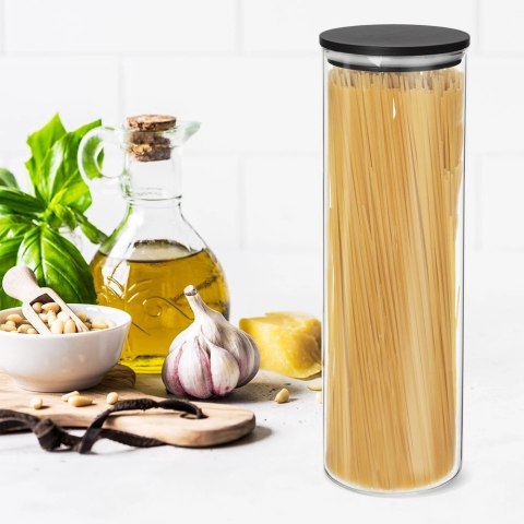 Pojemnik Szklany na Spaghetti 1,5 L ORION z Pokrywką Uszczelką 27 x 9 cm