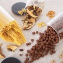 Pojemnik Kuchenny na Makaron Płatki Szklany Pokrywka Uszczelka ORION 980 ml
