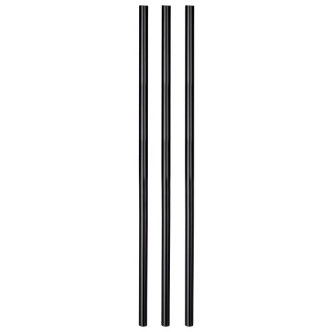 Słomki do Napojów Czarne Zestaw 50 szt. Wielorazowe 22 cm VILDE