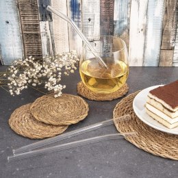 Słomki Szklane Borokrzemowe z Czyścikiem 4 szt. 20 cm Grube ORION