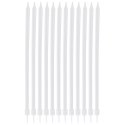 Świeczki do Tortu Długie 12 szt. 14,5 cm ORION Białe z Podstawkami