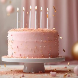 Świeczki do Tortu Długie 12 szt. 14,5 cm ORION Białe z Podstawkami