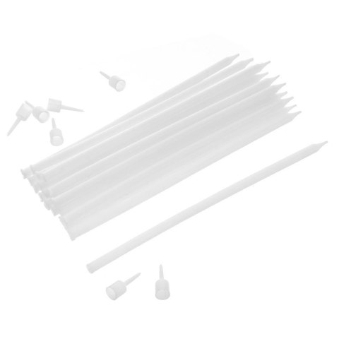 Świeczki do Tortu Długie 12 szt. 14,5 cm ORION Białe z Podstawkami