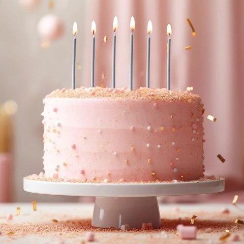 Świeczki do Tortu Długie 12 szt. 14,5 cm ORION Srebrne z Podstawkami