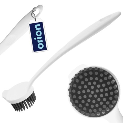 Szczotka Silikonowa do Mycia Naczyń Skrobak do Zabrudzeń Biała 22,5cm ORION