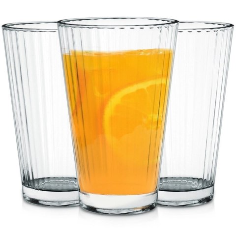 Szklanki Zestaw 3 szt. 270 ml EXCELLENT HOUSEWARE Wysokie Zdobione