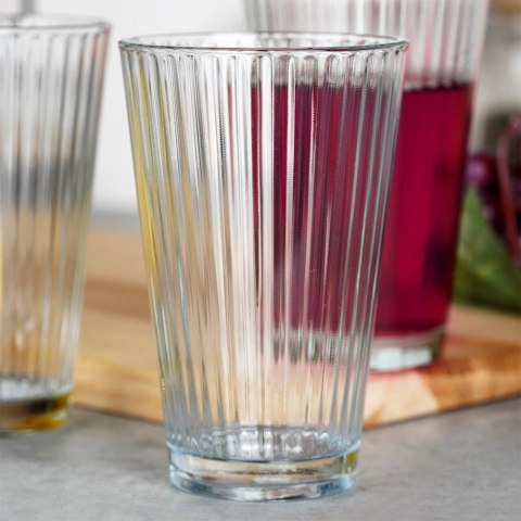 Szklanki Zestaw 3 szt. 270 ml EXCELLENT HOUSEWARE Wysokie Zdobione