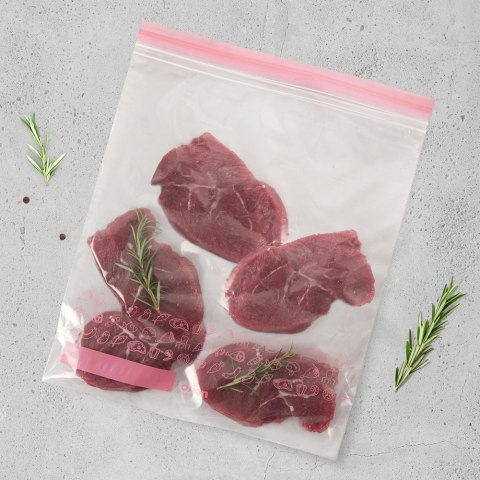 Woreczki Strunowe do Żywności 25 szt. ORION 34 x 27 cm z Miejscem na Opis