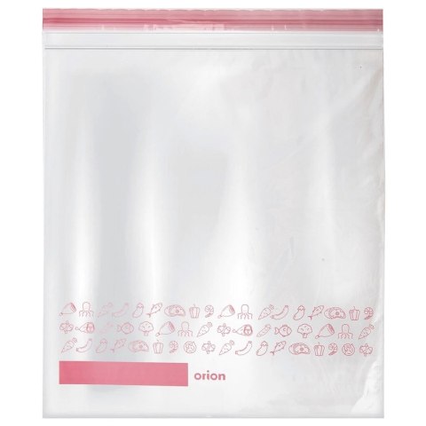 Woreczki Strunowe do Żywności 25 szt. ORION 34 x 27 cm z Miejscem na Opis