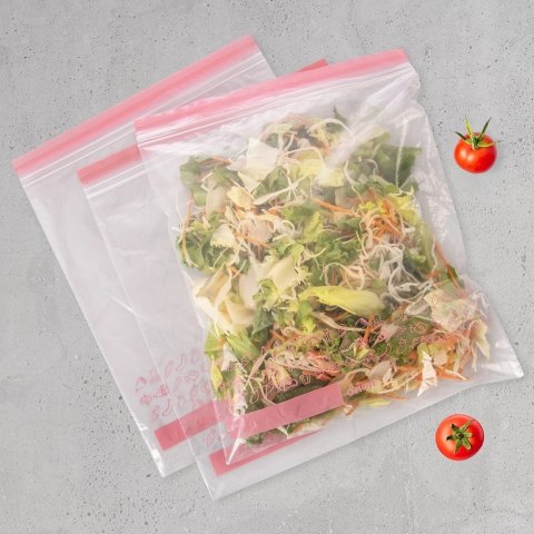 Woreczki Strunowe do Żywności 25 szt. ORION 34 x 27 cm z Miejscem na Opis