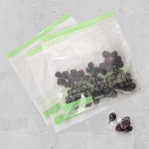 Woreczki Strunowe do Żywności 25 szt. ORION 25 x 24 cm z Miejscem na Opis