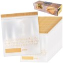 Woreczki Strunowe do Żywności 25 szt. ORION 20 x 18 cm z Miejscem na Opis