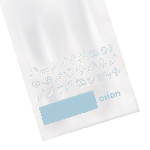 Woreczki Strunowe do Żywności 25 szt. ORION 20 x 12 cm z Miejscem na Opis