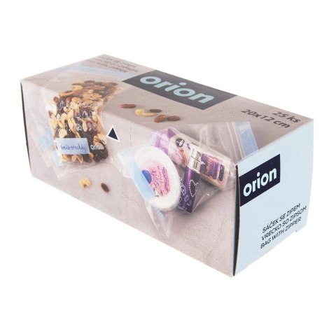 Woreczki Strunowe do Żywności 25 szt. ORION 20 x 12 cm z Miejscem na Opis