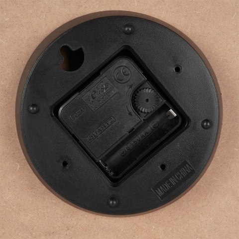 Zegar Ścienny 38 cm VILDE Okrągły Szary Płyta MDF Styl Klasyczny