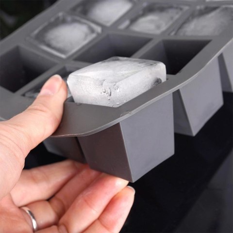Forma do Kostek Lodu EXCELLENT Silikonowa 19,5 x 14 cm Kwadrat 12 szt.