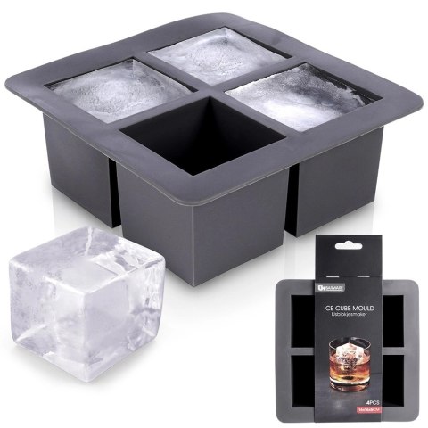 Forma do Kostek Lodu EXCELLENT XXL Kwadrat Silikonowa 15,5 cm 4 szt.
