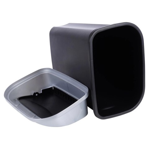 Kosz na Śmieci Odpady Plastikowy Czarny do Kuchni Łazienkowy 25 L VILDE