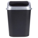 Kosz na Śmieci Odpady Plastikowy Czarny do Kuchni Łazienkowy 25 L VILDE