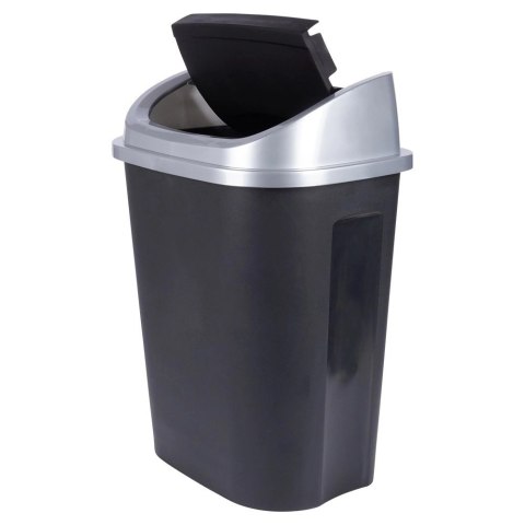 Kosz na Śmieci do Kuchni Plastikowy Czarny Uniwersalny VILDE 50 l