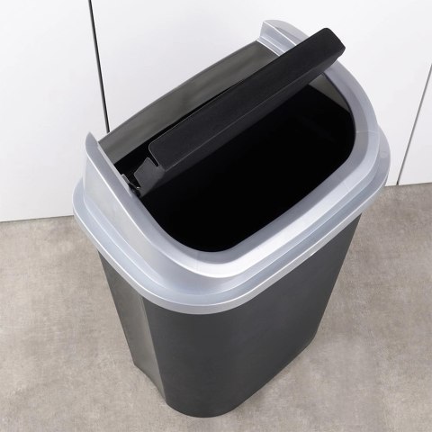 Kosz na Śmieci do Kuchni Plastikowy Czarny Uniwersalny VILDE 50 l