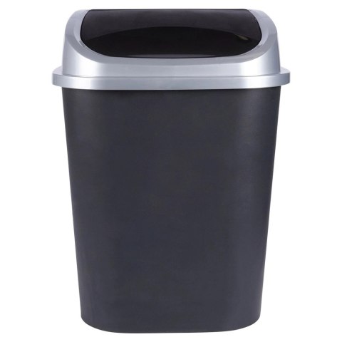 Kosz na Śmieci do Kuchni Plastikowy Czarny Uniwersalny VILDE 50 l