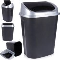 Kosz na Śmieci do Kuchni Plastikowy Czarny Uniwersalny VILDE 50 l