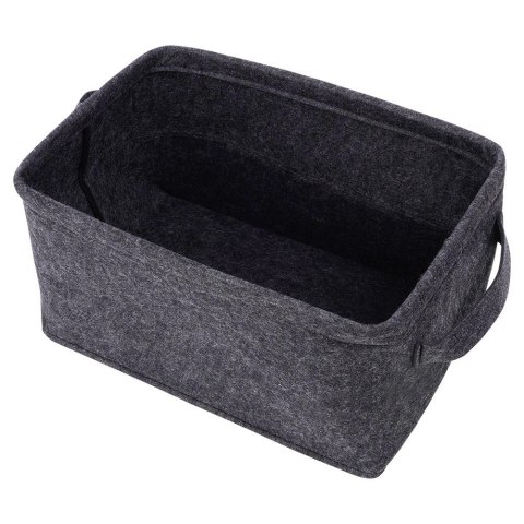 Koszyk do Przechowywania Filcowy Składany Czarny 36 x 27 x 20 STORAGE