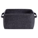 Koszyk do Przechowywania Filcowy Składany Czarny 36 x 27 x 20 STORAGE