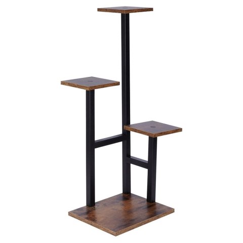 Kwietnik Stojak na Kwiaty 4-Poziomowy Kaskada Metalowy Loft VILDE 84 cm