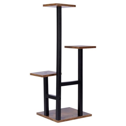 Kwietnik Stojak na Kwiaty 4-Poziomowy Kaskada Metalowy Loft VILDE 84 cm