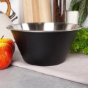 Miska Kuchenna do Surówek Sałatek Przekąsek Stalowa Czarna VILDE 22 cm, 2 l