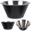 Miska Kuchenna do Surówek Sałatek Przekąsek Stalowa Czarna VILDE 22 cm, 2 l