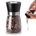 Młynek Ręczny do Pieprzu Soli Szklany 13 cm z Pokrywką EXCELLENT HOUSEWARE