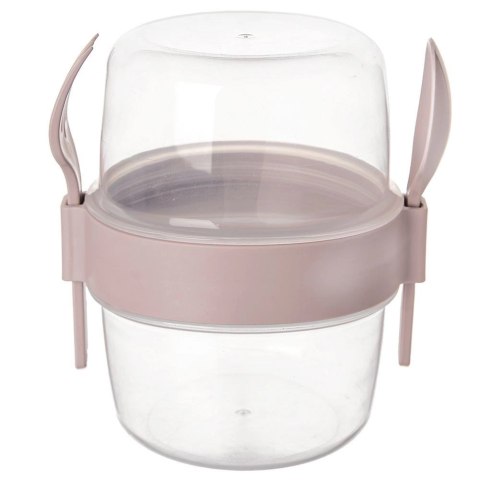 Kubek Pojemnik na Jogurt Musli Lunchbo x 370 ml ORION z Łyżeczką 13,5 cm