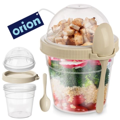 Kubek Pojemnik na Jogurt Musli Lunchbo x 400 ml ORION z Łyżeczką 13,5 cm