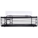 Półka Pod Prysznic Metalowa Czarna Przyklejana LOFT 295 cm VILDE