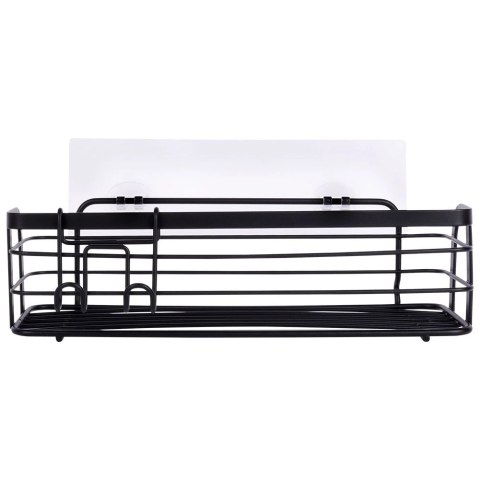 Półka Pod Prysznic Metalowa Czarna Przyklejana LOFT 295 cm VILDE