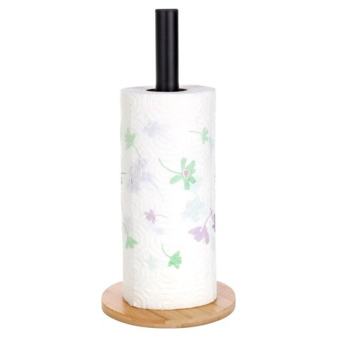 Stojak na Ręcznik Papierowy Metalowy Czarny Uniwersalny VILDE 32,5 x 15 cm