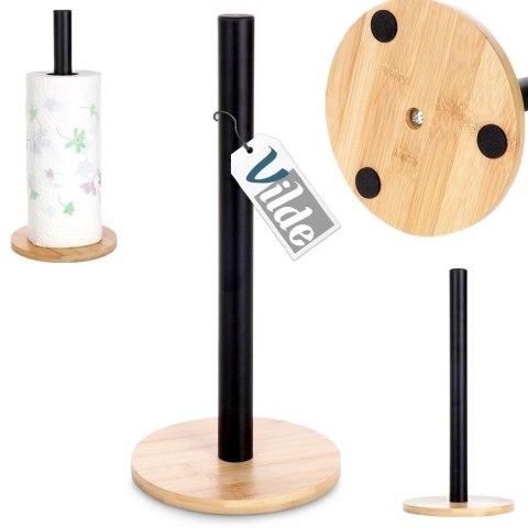 Stojak na Ręcznik Papierowy Metalowy Czarny Uniwersalny VILDE 32,5 x 15 cm