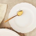 Talerz Deserowy Porcelanowy MONA 19,5 cm ORION Falowany Rant