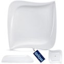 Talerz Deserowy Porcelanowy Dekoracyjny Ozdobny Elegancki ORION 21,5x21,5cm