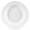 Talerz Obiadowy Głęboki Porcelanowy MONA 350 ml ORION 24 cm Falowany Rant