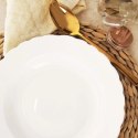 Talerz Obiadowy Głęboki Porcelanowy MONA 350 ml ORION 24 cm Falowany Rant
