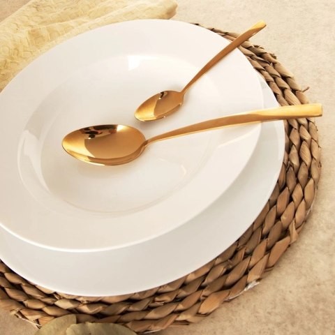 Talerz Obiadowy Płytki Porcelanowy MONA 27 cm ORION Biały Zmywarka