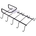 Wieszak na Kubki Metalowy Czarny VILDE Podszafkowy LOFT 29 x 18,5 cm