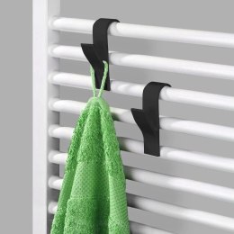 Haczyk Wieszak VILDE na Kaloryfer 2 szt. Czarny Suszenie Ręczników