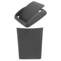 Kosz na Śmieci Plastikowy Szary 5 L ORION Wytrzymały i Pojemny