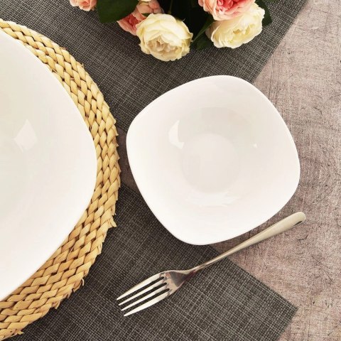 Miseczka Szklana LUNA 15 cm 400 ml Biała do zmywarki i mikrofali ORION