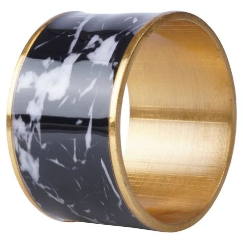 Obrączki Pierścienie Złote na Serwetki Metalowe VILDE 4,5 cm 4 szt.